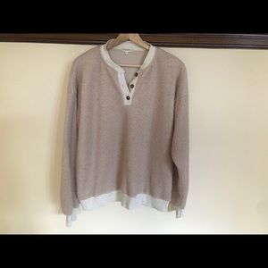 DONNI henley Sherpa pull over size M